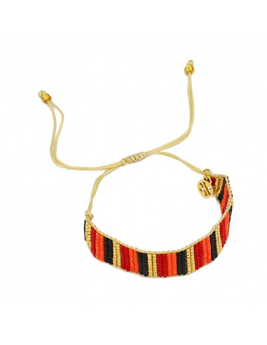 Pulsera de cuentas de cristal japonés...