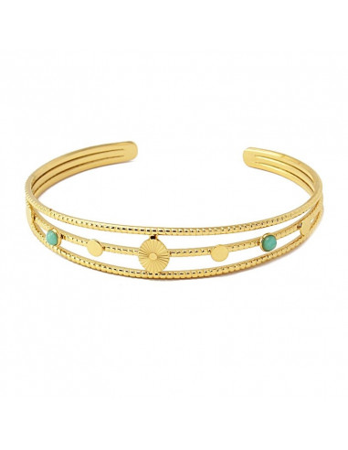 Brazalete abierto con detalles de...