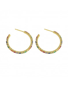 Aros plata con circonitas... 2