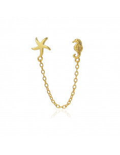 Pendientes plata cadena...