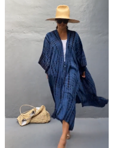 Kimono azul con estampado... 2