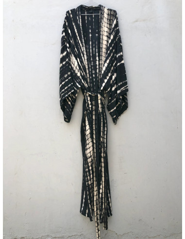Kimono Tie-Dye Negro + bolsa