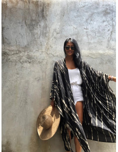 Kimono Tie-Dye negro