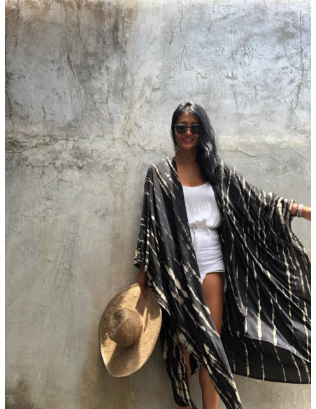 Kimono Tie-Dye negro