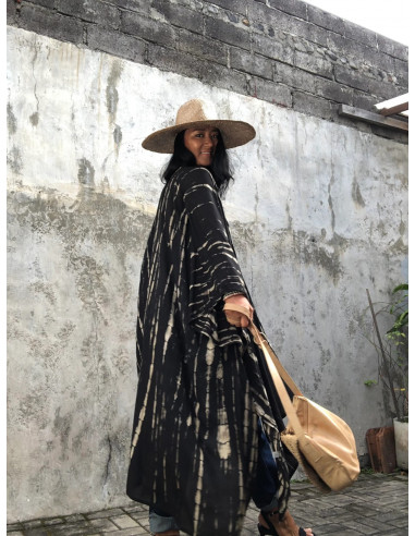Kimono Tie-Dye negro