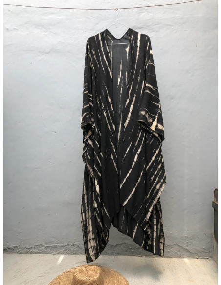 Kimono Tie-Dye negro