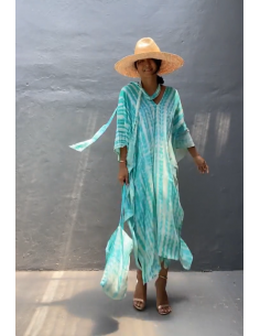 Kaftan Tie-Dye turquesa +... 2