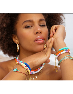 Pulsera roja multibolas 2