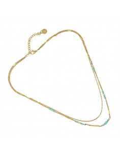 Collar doble con piedras... 2